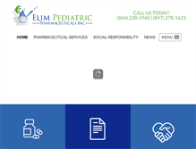 Tablet Screenshot of elimpedpharma.com